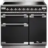 Image de Piano de cuisson induction FALCON ELISE 90 CHARBON Mat satiné NICKEL