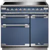 Image de Piano de cuisson induction FALCON ELISE 90 ROCHE BLEUE  NICKEL BROSSÉ