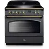 Image de Piano de cuisson induction FALCON FX TAB IND 90 CM ARDOISE LAITON