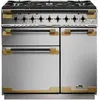 Image de Piano de cuisson gaz FALCON ELISE LUXE  TAB GAZ 90 CMINOX et NOIR L