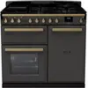Image de Piano de cuisson gaz FALCON ESTEL DELUXE TAB GAZ 100 CM ARDOISE LAIT