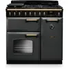 Image de Piano de cuisson gaz FALCON NGC TAB GAZ 90 CM ARDOISE LAITON ANTIQUE