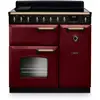 Image de Piano de cuisson induction FALCON NGC TAB IND 90 CM BORDEAUX LAITON ANTIQU