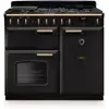 Image de Piano de cuisson gaz FALCON NGC TAB GAZ 100 CM CHARBON LAITON ANTIQU
