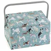 Image de Hobby Gift Grande boîte de rangement pour couture artisanale BoisTissu, Chiens