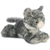 Image de Aurora, 31713, Mini Flopsies Lily Le Chat tigré, 20 cm, Peluche, Gris, Grey, White, Pink