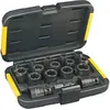 Image de DEWALT - Coffret de 16 douilles à chocs - douilles et coffrets avec adaptateur et prises femelles - taille d'entraînement 1/2" - DT7506- QZ