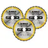 Image de Coffret plastique de 3 lames Ø 216mm Carbure Construction DEWALT DT1962-QZ pour scie circulaire stationnaires