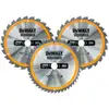 Image de Jeu de lames de scie circulaire DEWALT 3 pièces fixes DT1963-QZ