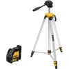 Image de DeWalt DW088KTRI-XJ Laser en croix faisceau rouge + trépied - Précision de +/- 0,3 mm/m - Autonivelant 4° - Visibilité en intérieur 10 m - Direction des faisceaux : horizontale/verticale - 3 piles alcalines (AA) - Support magnétique - Mallette de transport de haute qualité Noir/Gris/Orange