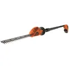 Image de BLACK+DECKER Taille-Haies Sans Fil 18V, Taille-Haies Electrique 43 cm avec Batterie 2 Ah, Tête Pivotante 180°, Frein de Lame et Lame Asymétrique, Ecartement 12 mm, Robuste et Léger, GTC1843L20-QW Rouge/Orange