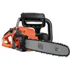 Image de BLACK+DECKER Tronçonneuse filaire - 12,5 m/s - Réservoir de 150 ml transparent - Tendeur de chaine sans outil - Griffe 5 dents - Interrupteur double commande, Orange, 45 cm
