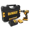 Image de DEWALT Perceuse-visseuse à percussion avec moteur Brushless XR, inclut 2 batteries lithium 18V 2,0Ah, un chargeur multivoltage et une mallette TSTAK, DCD796D2-QW