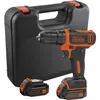 Image de Kit visseuse sans fil - 12V - BLACK+DECKER - BDCDD12KB-QW - 2 batteries - chargeur - coffret