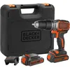 Image de BLACK+DECKER Marteau perforateur sans fil 18V sans balais à 2 vitesses, 28,000 BPM, 52Nm de couple, livré avec 2 batteries de 1.5Ah, chargeur et Kitbox, BL188KB-QW