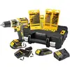 Image de Jeu de perceuses à percussion DEWALT 18V 1,5 Ah avec accessoires DCK795S2T-QW