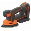 Image de BLACK+DECKER BDCDS18-QW Ponceuse de détail Mouse 18 V, Orange, Set de 4 Pièces