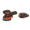 Image de Ponceuse excentrique sans fil - BLACK+DECKER - BDCROS18N-XJ - 18V - 125mm - avec 3 abrasifs - sans batterie