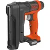 Image de BLACK+DECKER BDCT12N-XJ Agrafeuse-Cloueuse sans fil - Chargeur de 80 agrafes - 100 agrafes 14mm, 12V, Orange, Sans batterie