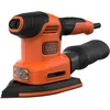 Image de BLACK+DECKER BEW200-QS Multiponceuse filaire - 200W - 2mm de diamètre d'orbite - 6 abrasifs, 2 plateaux et 1 doigt de ponçage - Collecteur à action cyclonique