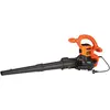 Image de Black+Decker Aspirateur Souffleur Broyeur 2600 W - Système Bi-Tube - BEBLV260, Orange/Noir, BEBLV260-QS