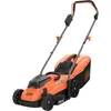 Image de BLACK+DECKER Tondeuse - 18V - 33 cm - Jardin Jusqu'à 350 m² - Fonction Mulching - 5 Hauteurs de Coupe Ajustables - 35 L - Poignée Forme Landeau - 2 Batteries et 1 Chargeur - BCMW3318L2-QW Orange/Noir