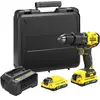 Image de STANLEY FATMAX V20 Perceuse à Percussion Sans Fil 18V Li-Ion 60 Nm Moteur Brushless 32 300 cps/mn avec 1 Mallette 2 Batteries 2 Ah 1 Chargeur SFMCD715D2K-QW