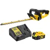 Image de DEWALT - Taille-Haies Brushless XR 18V 5Ah Li-Ion - DCMHT563P1-QW - Taille Haie Électrique sans Fil avec Batterie et Chargeur - Lame 55cm - Écartement des Dents 25mm - Coupe 75min/Charge - 3,4kg