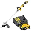 Image de DeWalt Coupe Bordure Repliable Brushless XR 18V 5Ah Li-Ion - DCMST561P1-QW - Coupe Bordure sans Fil avec Batterie et Chargeur - Fil Torsadé de 2mm - Largeur de Coupe de 36cm - Coupe 40min/Charge Jaune