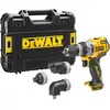 Image de Perceuse-visseuse sans fil DEWALT 12 volts avec 4 porte-outils interchangeables sans outil (version de base) DCD703NT-XJ