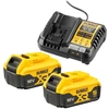 Image de Kit de démarrage batterie DCB1104P2, 18 volts, Chargeur