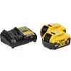 Image de Kit batterie DEWALT (2x 18V/5Ah plus DCB1104)