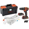Image de Coffret perceuse 18V + outils BLACK & DECKER