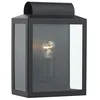Image de Applique murale Notary noir et verre 1 ampoule