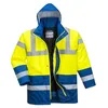 Image de Portwest Parka Bicolore Traffic, Couleur: Jaune/Royal, Taille: XXL, S466YRBXXL