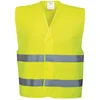 Image de Portwest Vêtements C474yerl/Xl Hi-vis Gilet haute visibilit avec deux bandes, Jaune, XXL-3XL EU