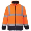 Image de Portwest Homme Hi-vis Fleece vêtements de travail > haute visibilité vestes visibilité, Orange/Navy, L EU