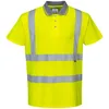 Image de Portwest Polo Hi-Vis manches courtes, Couleur: Jaune, Taille: XS, S477YERXS
