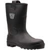 Image de Portwest FW75 Chaussures de Sécurité Homme Bottes Neptune Rigger S5 Imperméables Doublure Fourrure PVC Nitrile Coquille Acier Anti-Perforation Bottes de Pluie Caoutchouc, Noir, 41