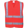 Image de Portwest Gilet Hi-Vis Baudrier & Double Ceinture, Couleur: Rouge, Taille: L/XL, C470RERL/XL