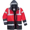 Image de Portwest Parka Bicolore Traffic, Couleur: Rouge/Marine, Taille: M, S466RNRM