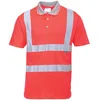 Image de Portwest Polo Hi-Vis manches courtes, Couleur: Rouge, Taille: M, S477RERM