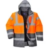 Image de Portwest Homme Hi-vis Two Tone veste blouson parka chaudes, orange/gris, L EU