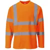 Image de Portwest T-Shirt Hi-Vis manches longues, Couleur: Orange, Taille: L, S278ORRL
