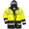 Image de Portwest Parka Bicolore Traffic, Couleur: Jaune/Noir, Taille: L, S466YBRL