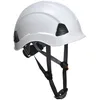 Image de Portwest PS53 Height Endurance Casque de Chantier Travaux en Hauteur Casque de Sécurité Électricien Coque ABS Légère Non Ventilée Jugulaire 4 Points Harnais 6 Points Isolation Électrique, Blanc