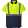 Image de Portwest S479 Polo Bicolore Jaune/Marine, XS