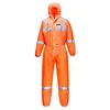 Image de Portwest Combinaison SMS Vis Tex type 5/6, Couleur: Orange, Taille: L, ST36ORRL