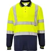 Image de PORTWEST - Polo bicolore manches longues - 254-S279 - YeNa, 4XL