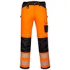 Image de Portwest PW303 PW3 Pantalon de Travail réfléchissant léger et Extensible pour Homme Orange/Noir Taille 34